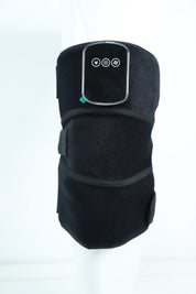 Knee wrap fastened with three straps, with the controller on the side